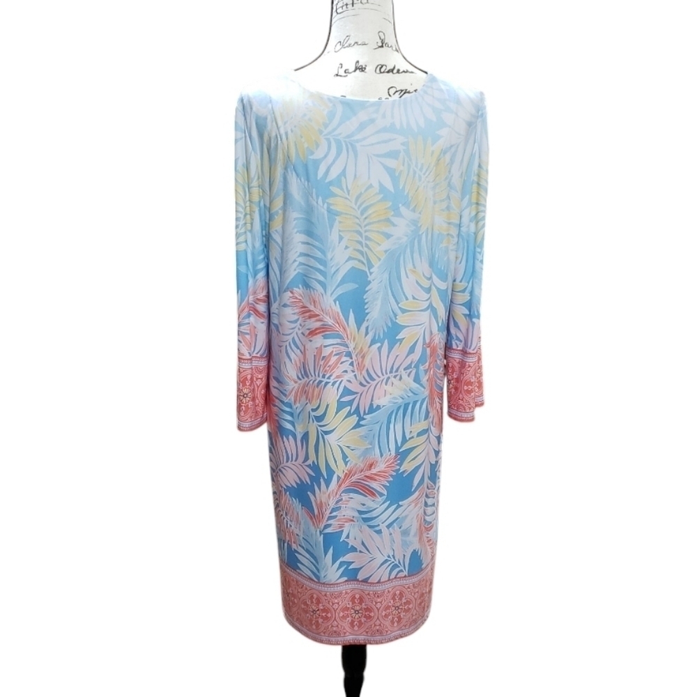 Ruby Rd. Dress With Criss-cross Neckline Detail - Picture 4 of 5